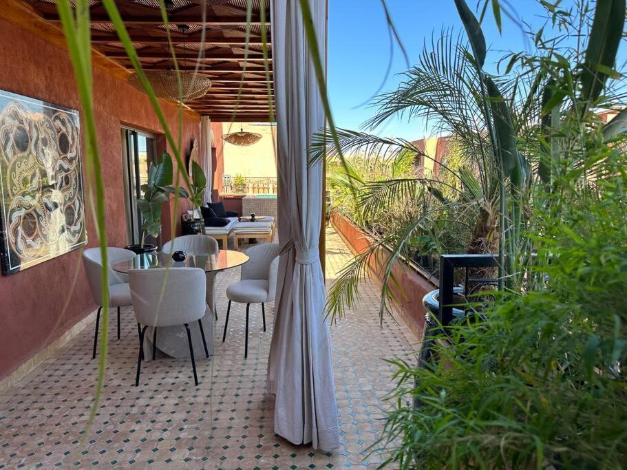 Roof Terrasse Centre-gueliz Jacuzzi شقة